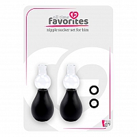 Помпы для сосков с 8 кольцами различного диаметра Favorites Nipple Sucker Set, S