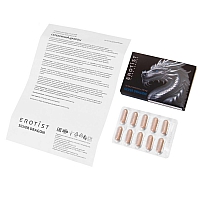 Капсулы Erotist Silver Dragon для мужчин, для усиления эрекции, 10 капсул
