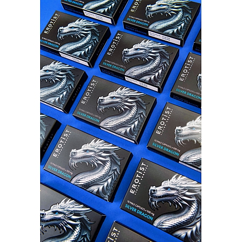 Капсулы Erotist Silver Dragon для мужчин, для усиления эрекции, 10 капсул