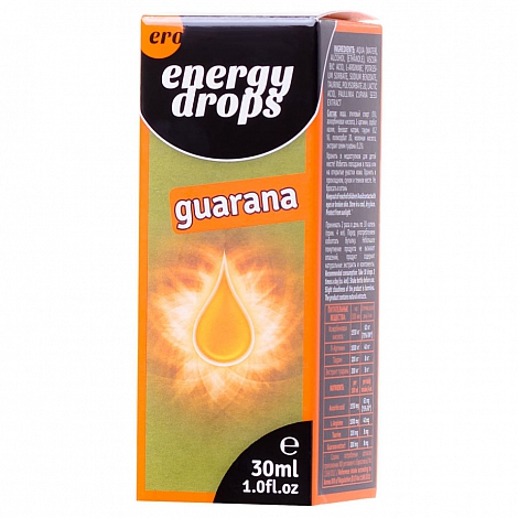 Возбуждающие капли для двоих Hot Energy Drops Taurin & Guarana, 30 мл