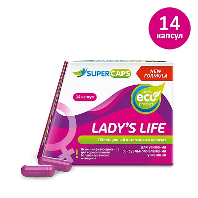 Средство возбуждающее для женщин Lady's Life, 14 капсул