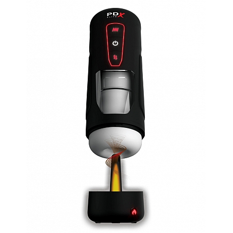 Мастурбатор с вибрацией PDX Elite Milk Me Hotter - Black Pipedream