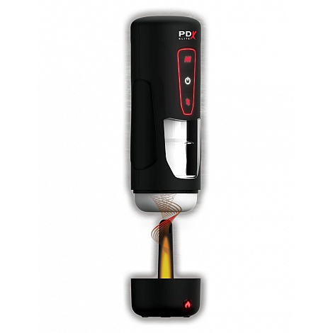 Мастурбатор с вибрацией PDX Elite Milk Me Hotter - Black Pipedream