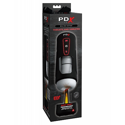 Мастурбатор с вибрацией PDX Elite Milk Me Hotter - Black Pipedream