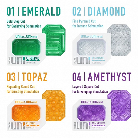 Мастурбатор в ассортименте Tenga Uni Variety Pack