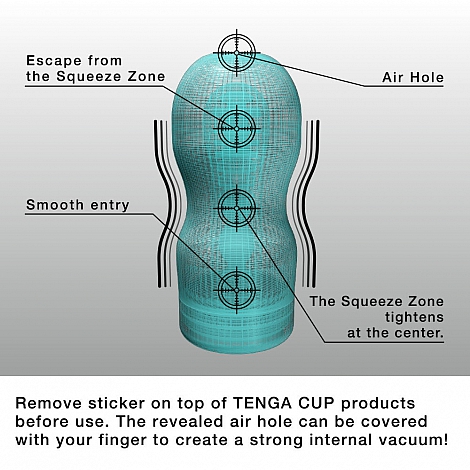 Мастурбатор охлаждающий Tenga Vacuum Cup Cool Edition