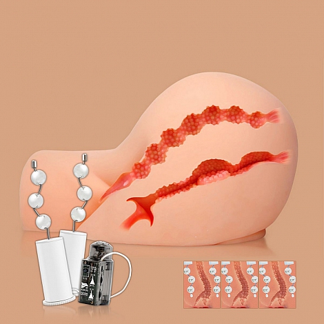Мастурбатор полуторс вагина и анус с вибрацией и ротацией Oknyeo