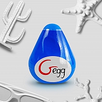Яйцо-мастурбатор Gvibe Gegg Blue