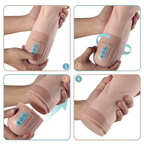 Мастурбатор в виде вагины с функциями всасывания и вибрации Beata