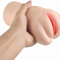 Мастурбатор реалистичный с вибрацией Brenna Pussy