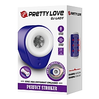 Автоматический вибромастурбатор синий DJ Lady