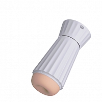 Реалистичный мастурбатор в колбе с функцией всасывания