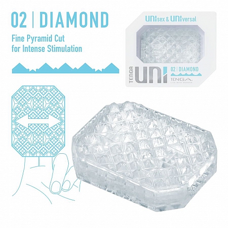 Мастурбатор для двоих Tenga Uni Diamond
