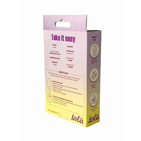 Перезаряжаемый вибратор в трусики Take it Easy Joy
