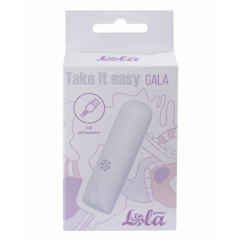 Перезаряжаемая вибропуля Take it Easy Gala White