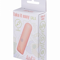Перезаряжаемая вибропуля Take it Easy Gala Peach