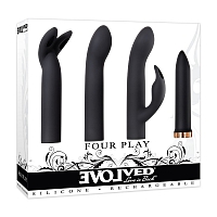 Вибропуля с 3 насадками Evolved Four Play