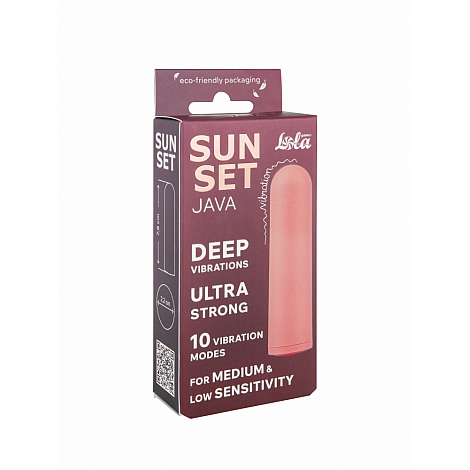 Перезаряжаемая вибропуля Java Sunset Pink