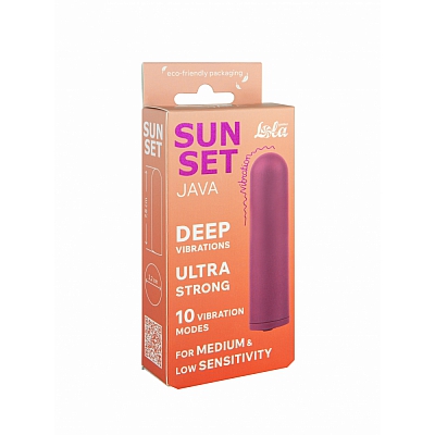 Перезаряжаемая вибропуля Java Sunset Purple
