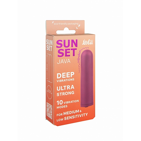 Перезаряжаемая вибропуля Java Sunset Purple