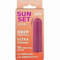 Перезаряжаемая вибропуля Java Sunset Purple