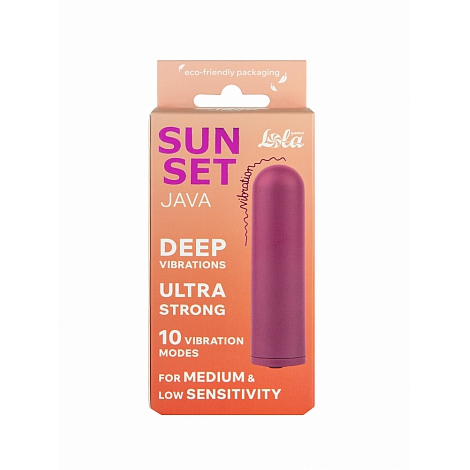 Перезаряжаемая вибропуля Java Sunset Purple