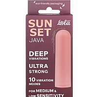 Перезаряжаемая вибропуля Java Sunset Pink