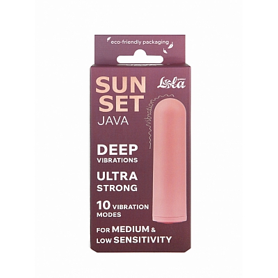 Перезаряжаемая вибропуля Java Sunset Pink