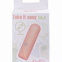 Перезаряжаемая вибропуля Take it Easy Gala Peach