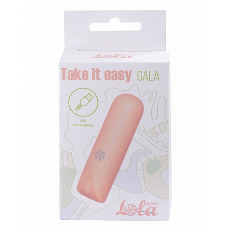 Перезаряжаемая вибропуля Take it Easy Gala Peach