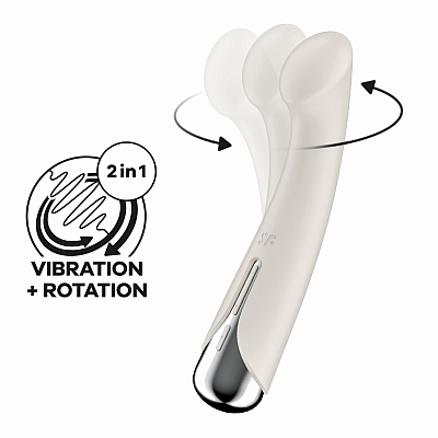 Вибромассажер с ротацией Spinning G-Spot 1 (beige)