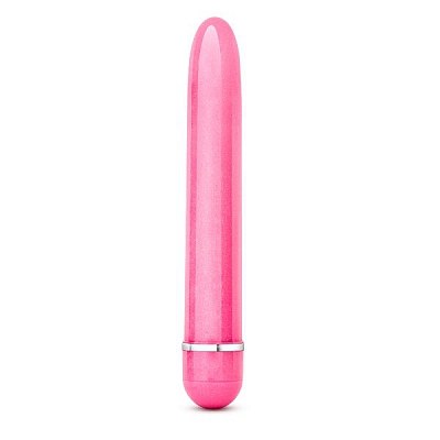 Вибромассажер с жемчужной поверхностью и 7-ю режимами Sexy Things Slimline Vibe Pink