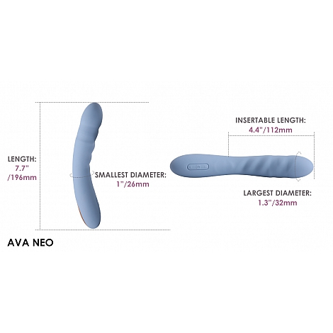 Интерактивный вибромассажер с возвратно-поступательными движениями Ava Neo
