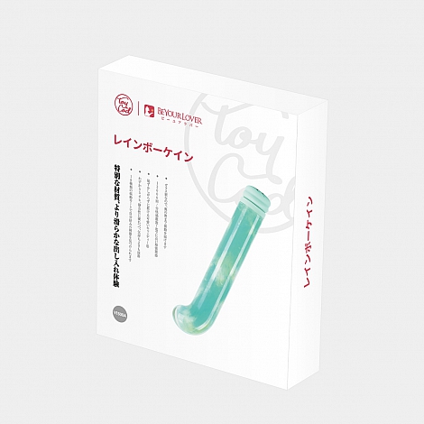 Компактный зеленый вибратор из стекла BeYourLover Magic Cane