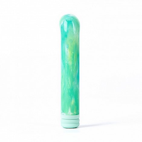 Компактный зеленый вибратор из стекла BeYourLover Magic Cane