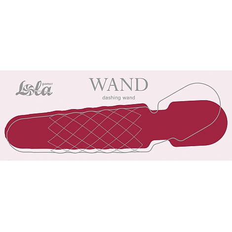 Мощный вибромассажер-вонд с подвижной головкой Dashing Wand Red