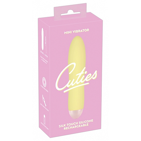 Вибратор желтый Cuties Mini