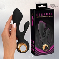 Надувной вибратор кролик Eternal