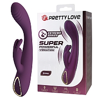 Вибратор с клиторальным стимулятором из силикона Extreme Series Emma