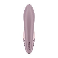 Вибратор белый с вакуумным стимулятором розовый Satisfyer Supernova