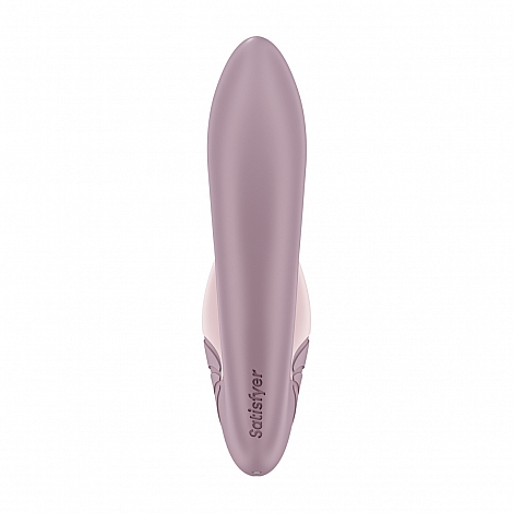 Вибратор белый с вакуумным стимулятором розовый Satisfyer Supernova