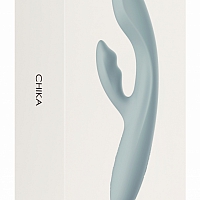 Вибратор-кролик с функцией нагрева Svakom Chika Turquoise Grey