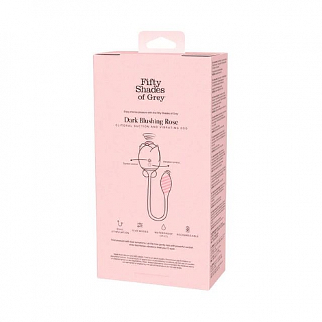 Бесконтактный клиторальный стимулятор Fifty Shades of Grey Dark Blushing Rose