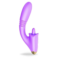 Вибратор с языком и поступательными движениями Condice