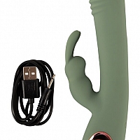 Тонкий вибратор Кролик Olive