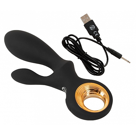 Надувной вибратор Кролик