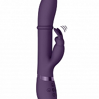 Вибромассажер-кролик со стимулирующим кольцом и функцией "мгновенный оргазм" Halo