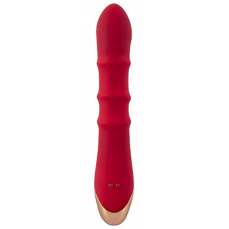 Вибратор кролик с 3 подвижными кольцами