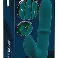 Вибратор кролик с подвижным кольцом и постукиванием