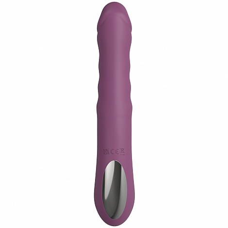 Силиконовый вибратор с эффектом фрикций Purple